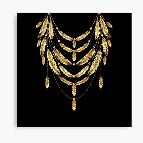 Item preview, Gold Layered Feathered Chain Design designed and sold by Artbyminga.