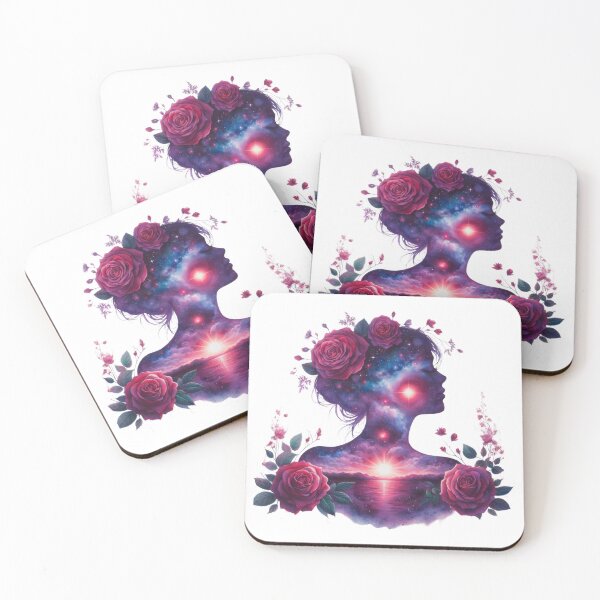 Item preview, Flowers and galaxy girl 2 designed and sold by PapayaGen.