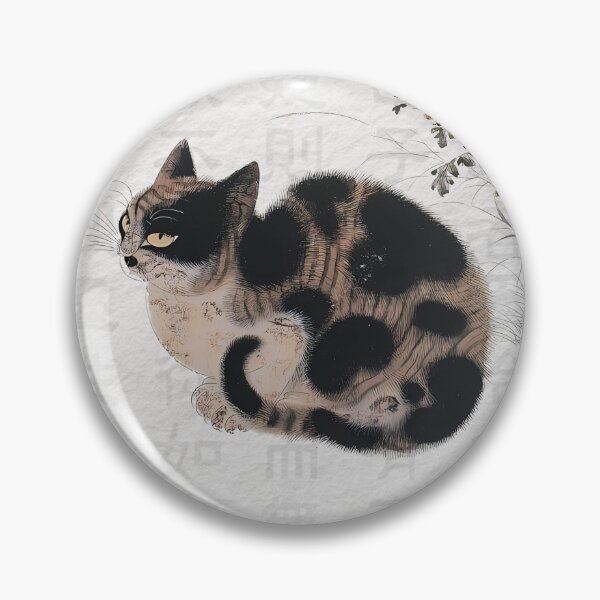 Item preview,  Korean Cat in a Chrysanthemum Garden designed and sold by SeoulJourner.
