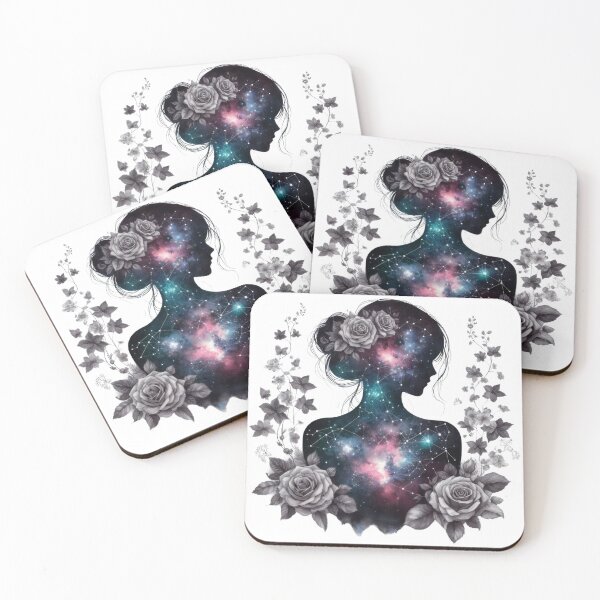 Item preview, Flowers and galaxy girl 3 designed and sold by PapayaGen.