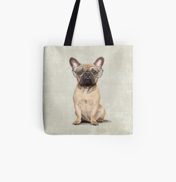 Mr Bulldog All Over Print Tote Bag