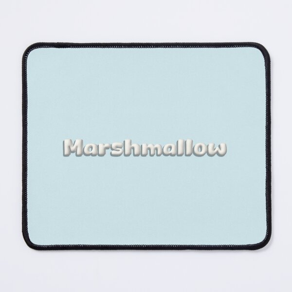 Item preview, 'Marshmallow' typography with a soft, fluffy texture designed and sold by trepiu.