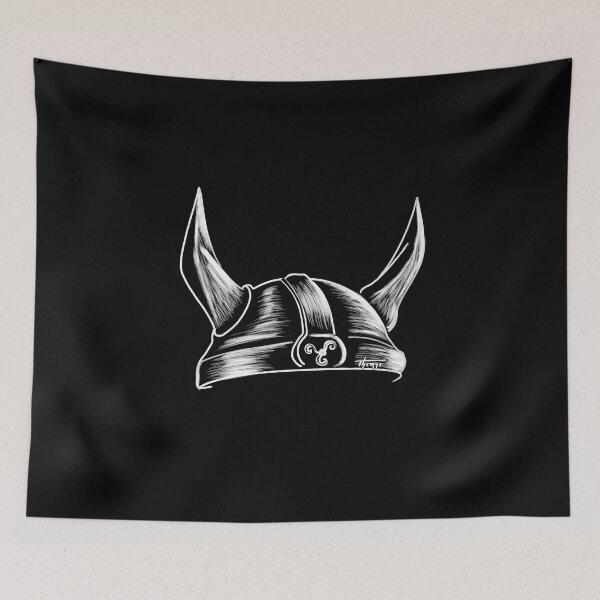 Item preview, Viking helmet - dark background designed and sold by Themys24.