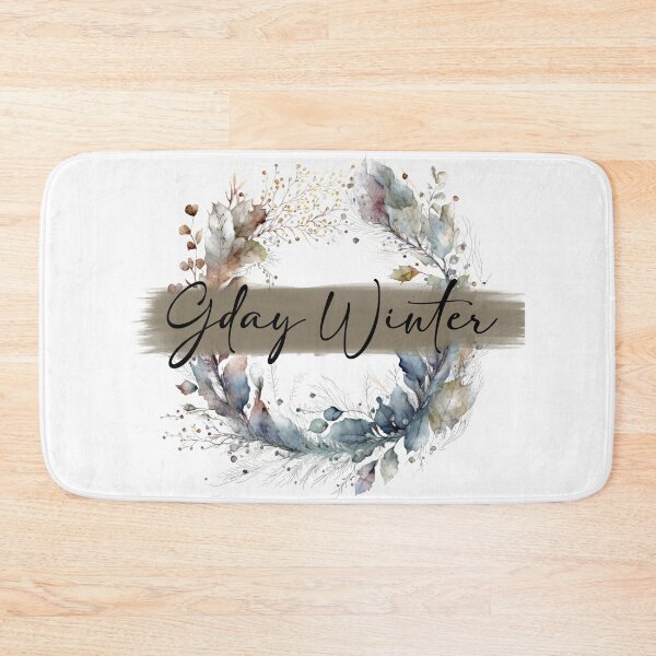 Item preview, Gday Winter - watercolour winter wreath designed and sold by Chestnut Falls Studio.