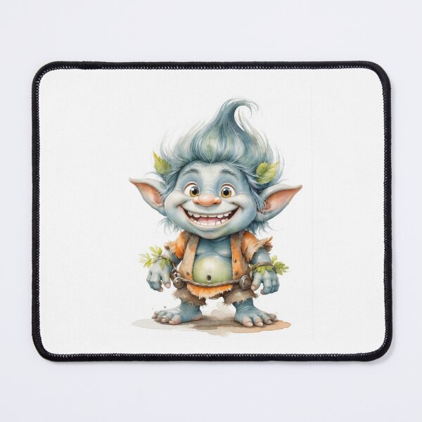 Item preview, Happy smiling troll made himself nice by leaves designed and sold by KateCrafts.