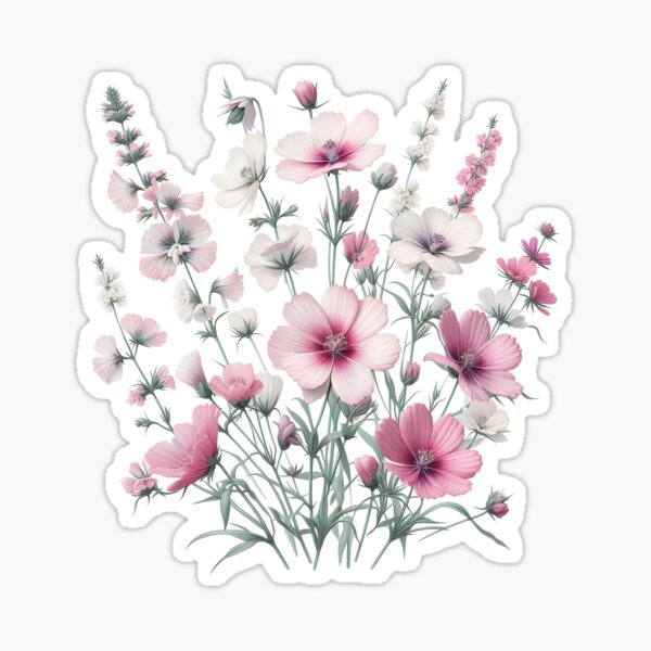 Item preview, Pink Cosmos Flowers designed and sold by svarupa.