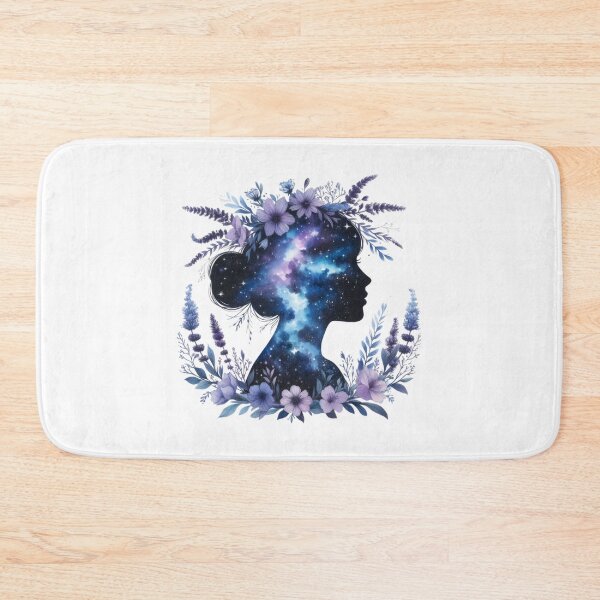 Item preview, Flowers and galaxy girl 8 designed and sold by PapayaGen.