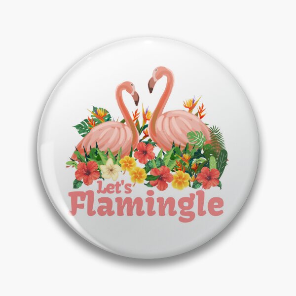 Item preview, Let's Flamingle - Tropical Summer Design designed and sold by celartinspire.