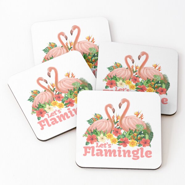 Item preview, Let's Flamingle - Tropical Summer Design designed and sold by celartinspire.