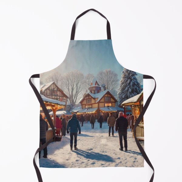 Item preview, Snowy Village Christmas Market Delight designed and sold by BlareBlare.