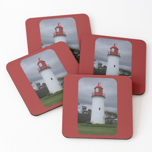 Item preview, White Lighthouse With Gray Clouds designed and sold by KeksWorkroom.