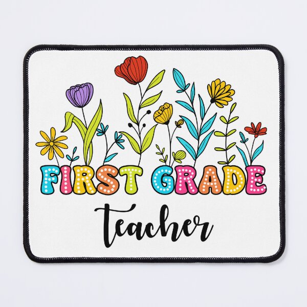 Item preview, 1st Grade Teacher, floral First Grade Teacher designed and sold by godleo.