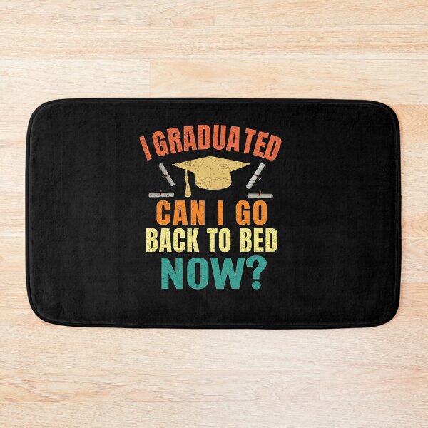 Item preview, Student Gift - I Graduated Can I Go Back to Bed retrocolors designed and sold by Fatimah Saeed.