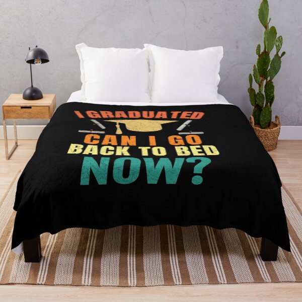 Item preview, Student Gift - I Graduated Can I Go Back to Bed retrocolors designed and sold by Fatimah Saeed.