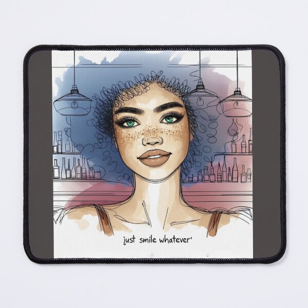 Item preview, Woman Afro hair Just smile whatever designed and sold by Nanthanon.