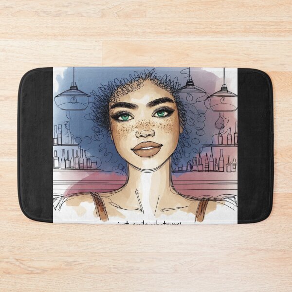 Item preview, Woman Afro hair Just smile whatever designed and sold by Nanthanon.
