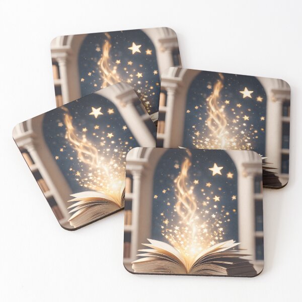 Item preview, Fantasy wizardry open book with magical light designed and sold by icemanphotos.