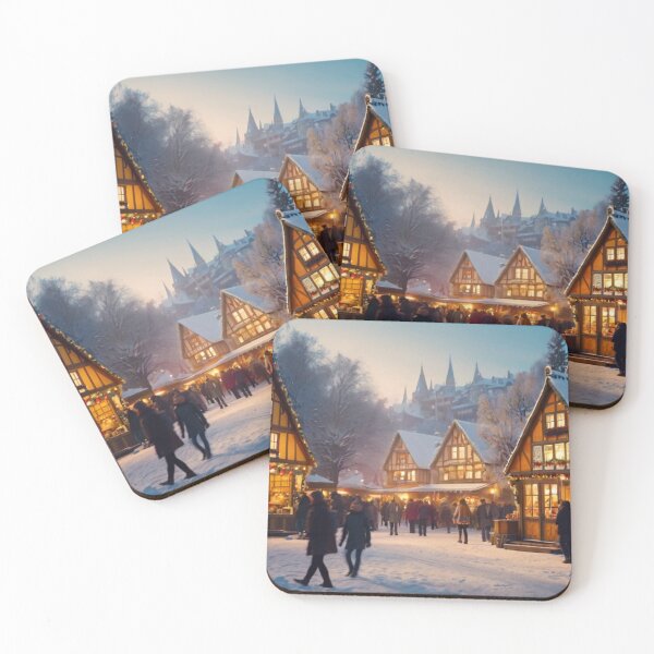 Item preview, Winter Village Christmas Market Wonder designed and sold by BlareBlare.