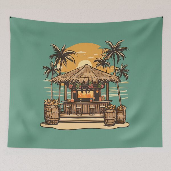 Item preview, Tiki bar beach vibes designed and sold by AKRE R.