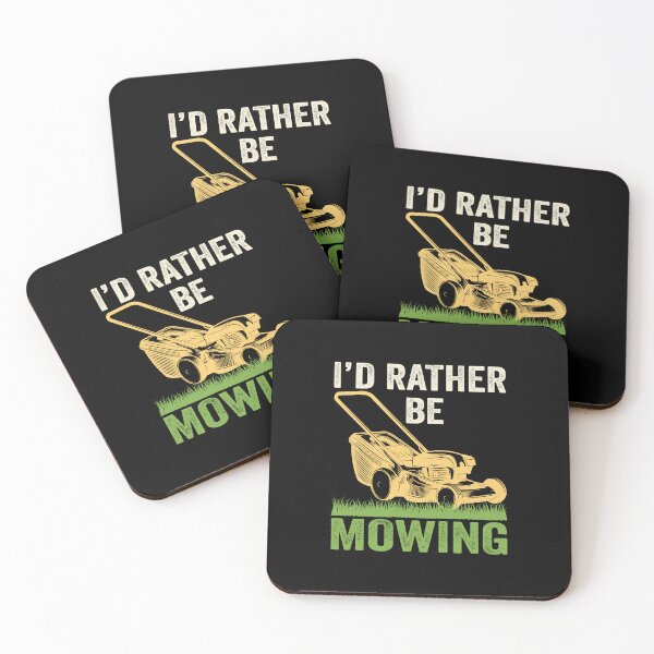 Item preview, Retro Vintage I'd Rather Be Mowing Distressed Mower Gardener designed and sold by Merchrise.