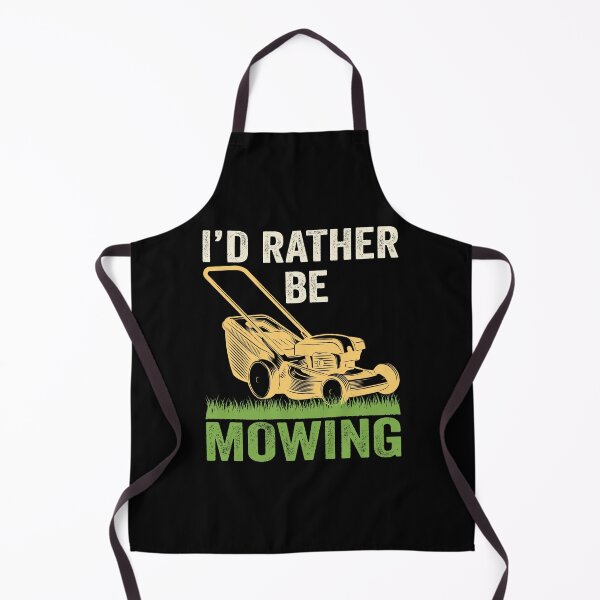 Item preview, Retro Vintage I'd Rather Be Mowing Distressed Mower Gardener designed and sold by Merchrise.