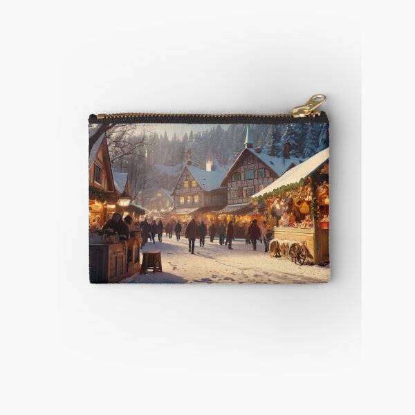 Item preview, Enchanting Winter Village Christmas Market designed and sold by BlareBlare.