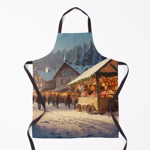 Item preview, Enchanting Winter Village Christmas Market designed and sold by BlareBlare.