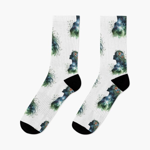 Item preview, Flowers and galaxy girl 15 designed and sold by PapayaGen.