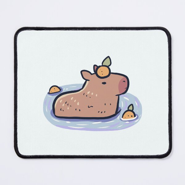 Item preview, capybara and orange designed and sold by Artofmayara.