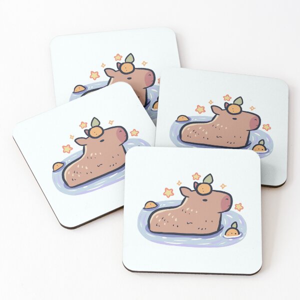 Item preview, Cute capybara and oranges  designed and sold by Artofmayara.