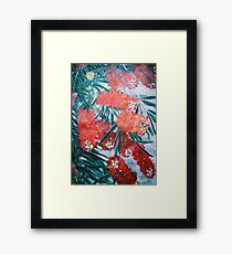BOTTLE BRUSH FLOWER Framed Print