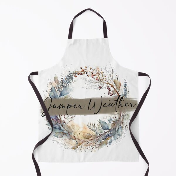 Item preview, Jumper Weather - watercolour winter wreath designed and sold by Chestnut Falls Studio.
