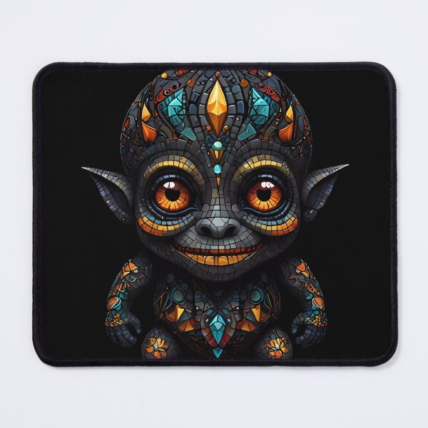 Item preview, Cute little goblin with big orange eyes designed and sold by FocusedArt.