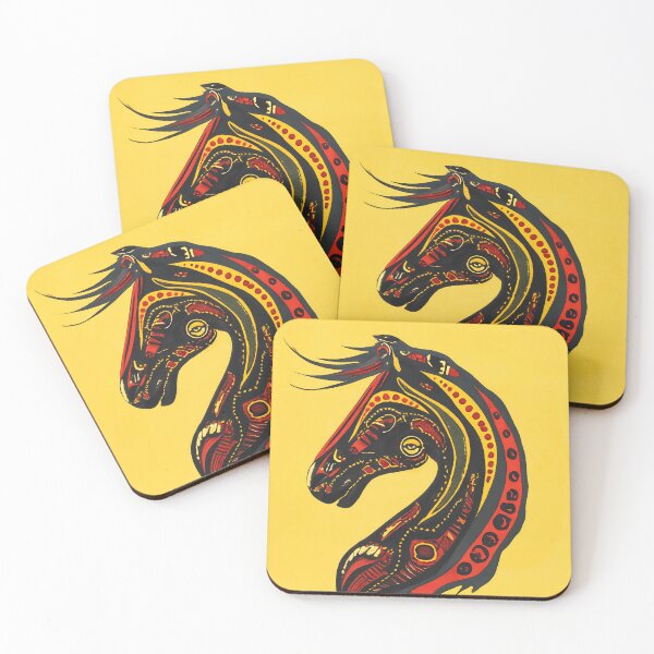 Item preview, Tribal Red Horse designed and sold by DeDesign Collective.