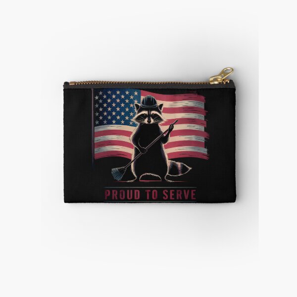 Item preview,  RACOON PROUD TO SERVE  ON THE 4TH OF JULY CELEBRATIONS designed and sold by debeteez.