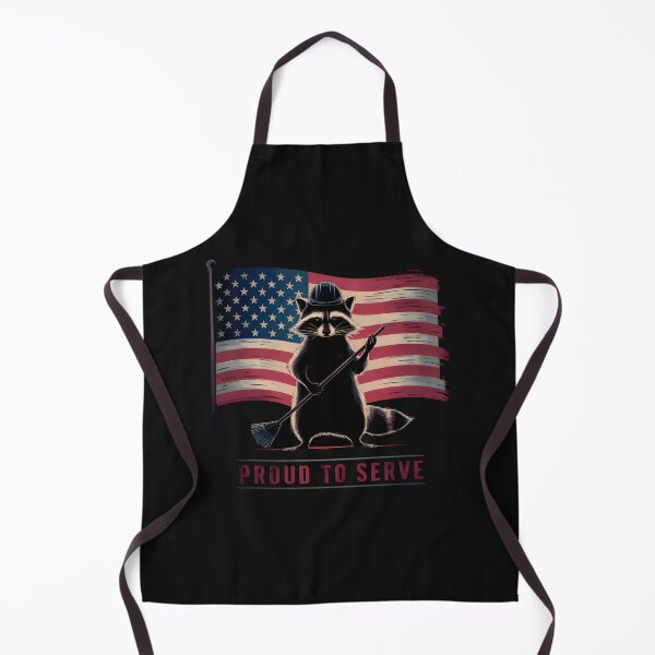 Item preview,  RACOON PROUD TO SERVE  ON THE 4TH OF JULY CELEBRATIONS designed and sold by debeteez.