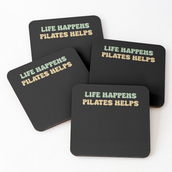 Item preview, Life happens pilates helps | Workout Motivation designed and sold by VinsendDraconi.