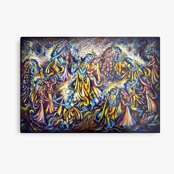 Raas Leela Metal Print