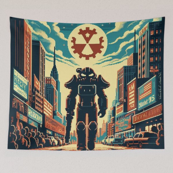 Item preview, Retro Fallout Brotherhood Of Steel Pixel Art designed and sold by Clearo-Carter.