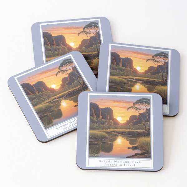 Item preview, Kakadu National Park - Australia- Vintage style poster designed and sold by Museum Of Non-Existing Art.