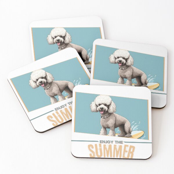 Item preview, Medium Poodle Funny Vacation Summer Holidays Medium poodle dog  Enjoy the Summer  designed and sold by GoodyPaws.