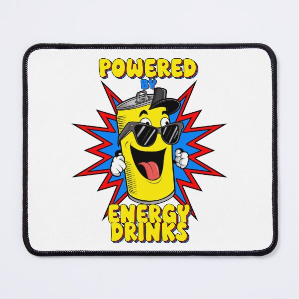 Item preview, Powered By Energy Drinks, Celsius Drink, Cartoon, Funny designed and sold by Porcupine Tees ⭐⭐⭐⭐⭐.