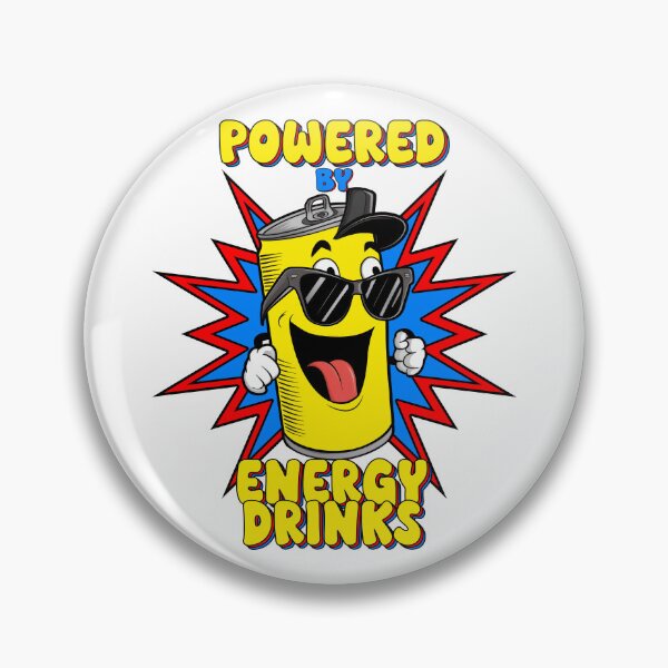 Item preview, Powered By Energy Drinks, Celsius Drink, Cartoon, Funny designed and sold by Porcupine Tees ⭐⭐⭐⭐⭐.