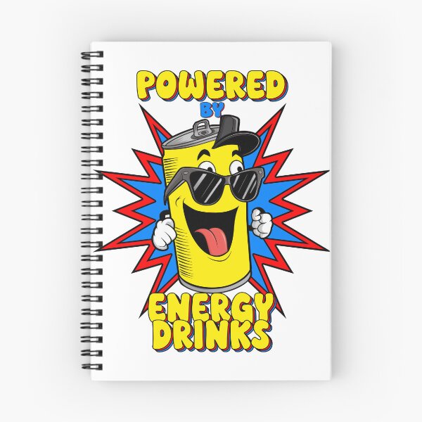 Item preview, Powered By Energy Drinks, Celsius Drink, Cartoon, Funny designed and sold by Porcupine Tees ⭐⭐⭐⭐⭐.