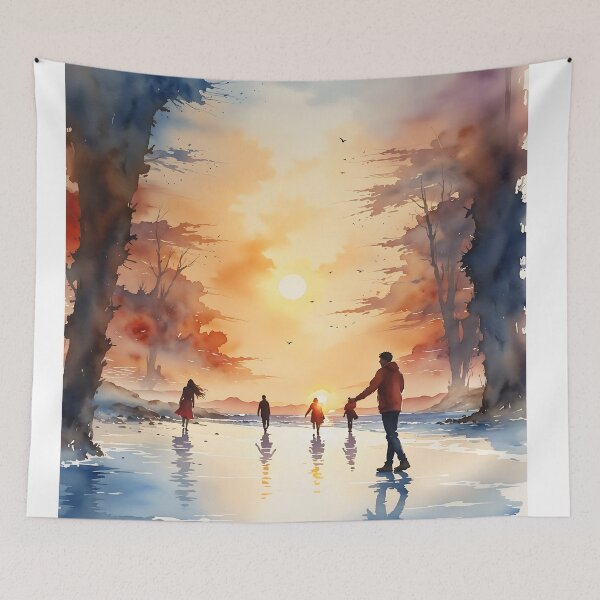 Item preview, Enchanted Frost Glide: Radiant Winter Ice Rink designed and sold by PanoramaPrints.