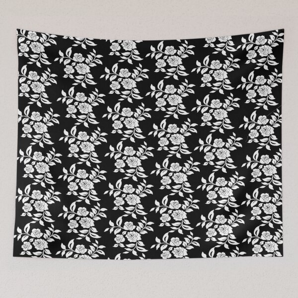 Item preview, Beautiful White Roses Pattern With Long Lovely Stems designed and sold by 108dragons.