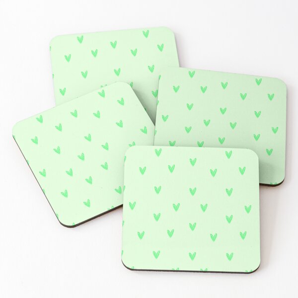 Item preview, Hearts pattern: Simple drawing hearts (Green) designed and sold by Mr-M-2000.
