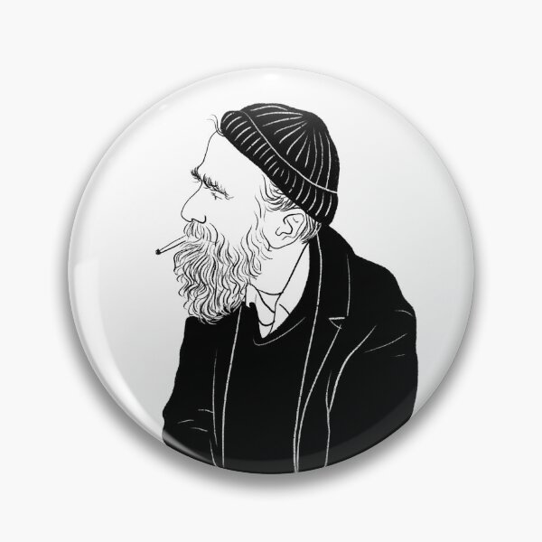 Item preview, Bearded man playing cajon designed and sold by Ekaterina Khozatskaya.