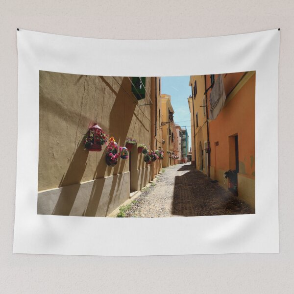 Item preview, Flowered alley in Alghero designed and sold by annalisa56.