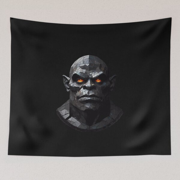 Item preview, Orc Portrait with orange eyes. designed and sold by FocusedArt.